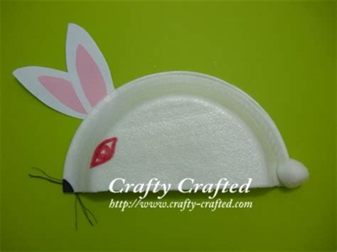 Paper Plate Rabbit – Crafty-Crafted.com