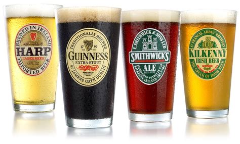 Guinness Irish Beer Pint Glasses (4-Pack) | Groupon