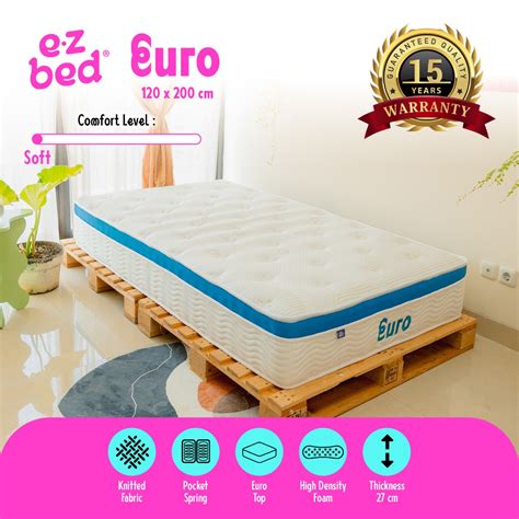 Jual Kasur Box Ezbed Mattress Euro Ukuran 120x200 - Kasur Pocket Spring ...