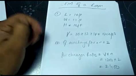 CFM calculation - YouTube