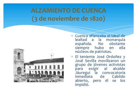 3 De Noviembre De 1820 Independencia De Cuenca . - Lessons - Blendspace