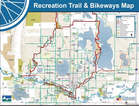 View the Loveland recreation trail and bikeways map. | Parks and ...