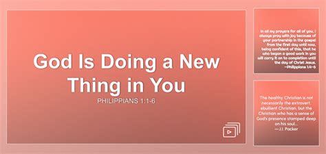 God Is Doing a New Thing in You Sermon by Sermon Research Assistant ...