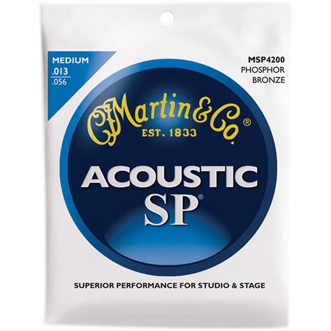 MARTIN Acoustic SP Phosphor Bronze Guitar Strings MSP4200 B&H