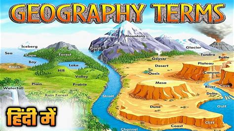 Geography terms | Geographical Terms | Geography terms in Hindi | Geographical terms in hindi ...