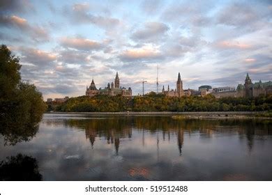 Ottawa City Skyline Sunset Evening Over Stock Photo 519512515 ...