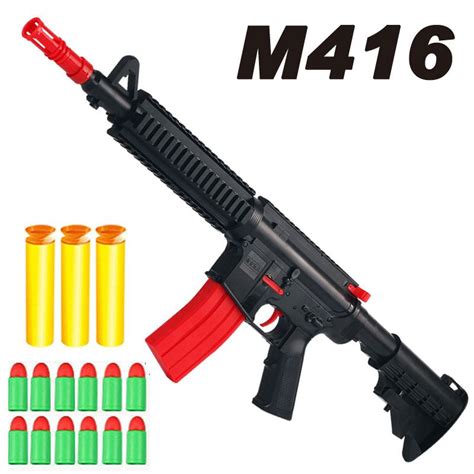 M16 Soft Rubber Bullet Gun Toy Rifle Weapon For Kids Boys Adults CS ...