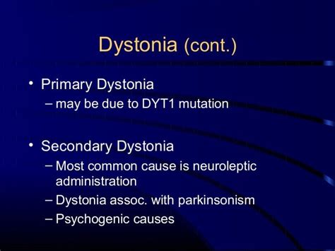 Dystonia