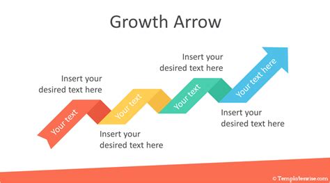 Growth Arrow PowerPoint Template - Templateswise.com