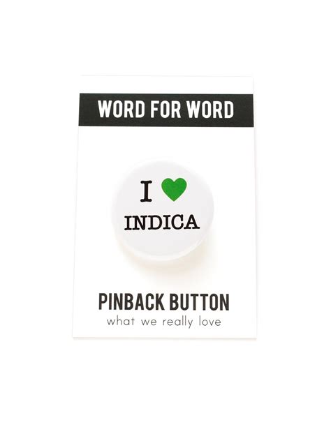 INDICA Button Cannabis Weed 420 - Etsy