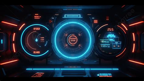 Advanced Sci Fi Hud Loading With Futuristic 3d Progress Bars Background, Futuristic Ui, Hud ...