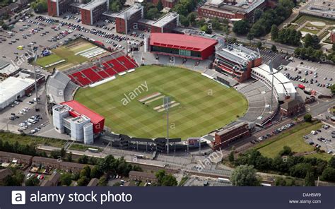 aerial view of Old Trafford cricket ground home of Lancashire CCC Stock Photo: 58155477 - Alamy