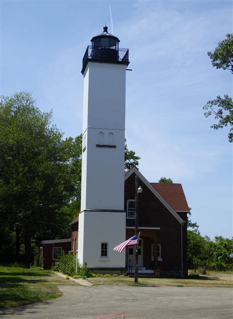 Presque Isle Lighthouse is located on the north shore of Presque Isle State Park at Lighthouse ...