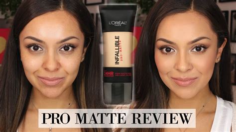 L'oreal Infallible Pro Matte Foundation Review + Demo - TrinaDuhra - YouTube