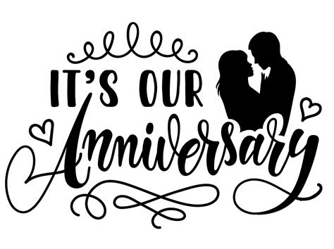 Anniversary Svg It's Our Anniversary Svg Png Eps Dxf | Etsy