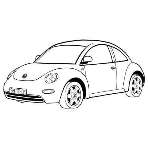 Vw Beetle Outline