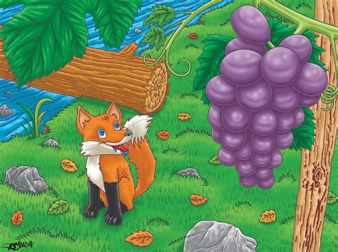 The fox and the grapes by Adrean-BC on DeviantArt