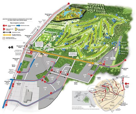 2010 Masters Course Map.jpg (3000u00d72516) | Golf rules, Golf courses ...