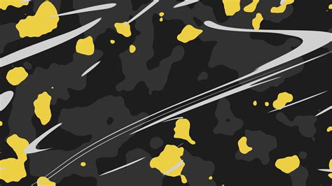 yellow color splash black abstract 8k iMac Wallpaper Download | AllMacWallpaper