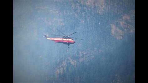 Helicopters and the Bedrock Fire in Oregon - YouTube