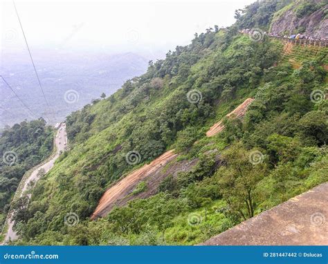 Mountain Pass Section of Wayanad Churam Road with Hair Pin Bends Stock Photo - Image of passage ...