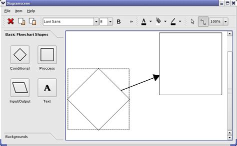 Diagram Scene Example | Qt Widgets 6.7.1