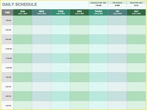 Free Scheduling Calendar Template Of 5 Daily Schedule Templates formats Examples In Word Excel ...