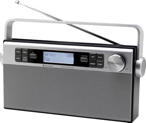 Radio przenośne soundmaster DAB650SI, DAB+, FM, wielokrotne ładowanie, srebrny, czarny | Zamów w ...