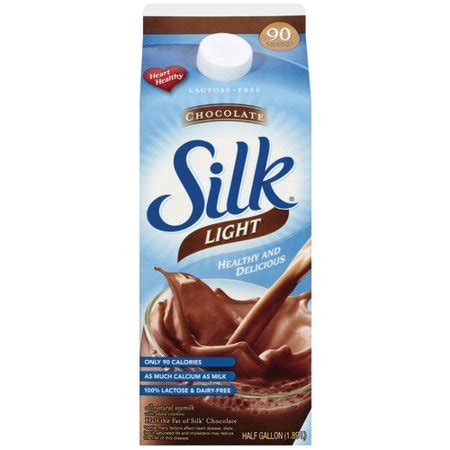 Silk Light Chocolate Soy Milk, 0.5 gal - Walmart.com