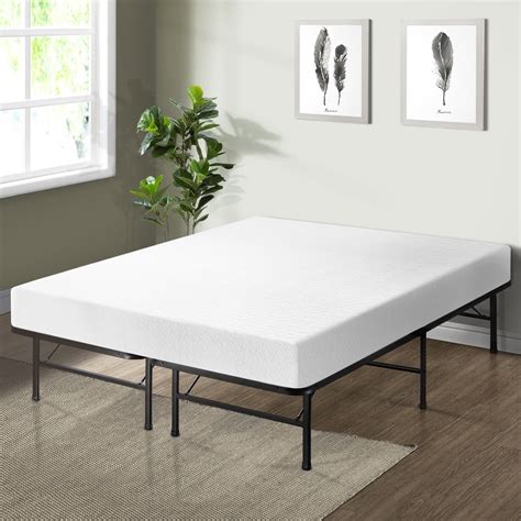 Crown Comfort 8 Inch Memory Foam Mattress with Bed Frame Set - Twin - Walmart.com - Walmart.com