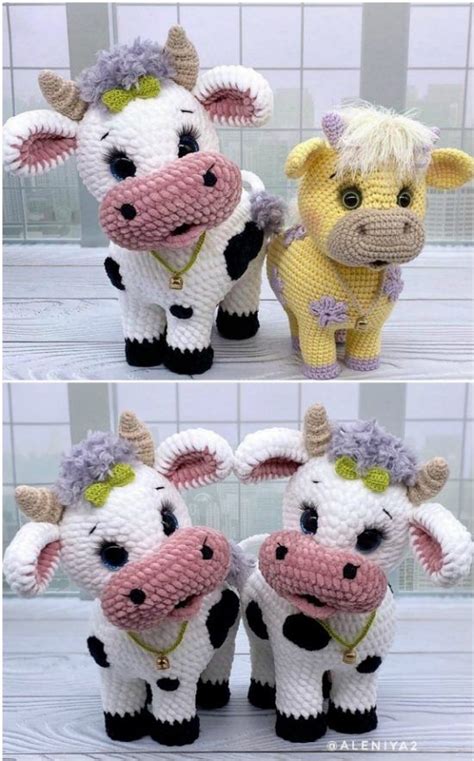 Crochet Cow Amigurumi Pattern Ideas - The WHOot | Схемы вязания крючком ...