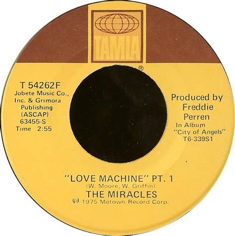 The Miracles - Love Machine (Vinyl, 7", 45 RPM) | Discogs