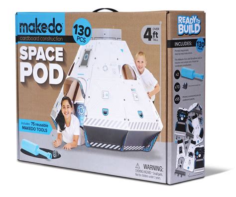 Blast Off! Ready to Build Space Pod Launch – Makedo Cardboard Construction