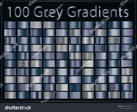 Grey Gradients Set Simple Background Stock Vector (Royalty Free ...