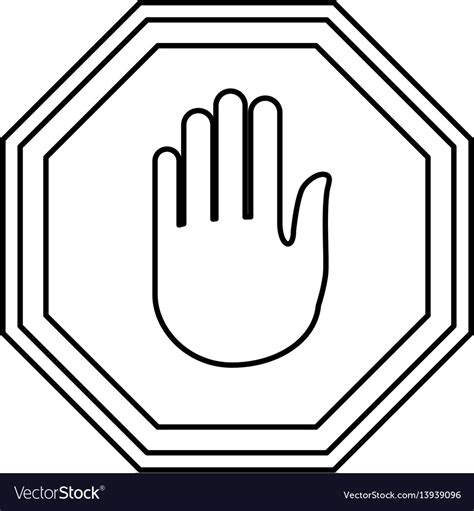 Hand Stop Sign Clipart