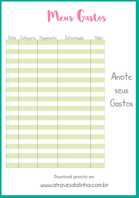 Planner Financeiro gratuito - Personal e A5 | Planner financeiro, Planer financeiro, Planner