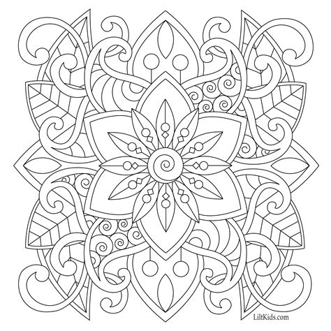 Adult Coloring Pages Simple at GetColorings.com | Free printable ...