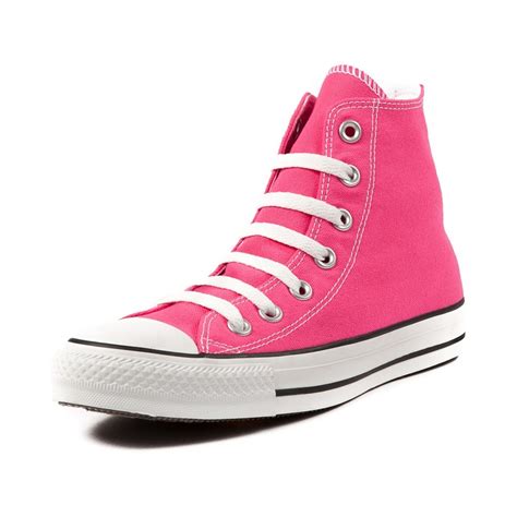 Custom Converse Vivid Neon Pink Classic High Top w/ Swarovski