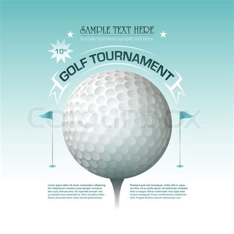 Golf tournament invitation banner ... | Stock vector | Colourbox