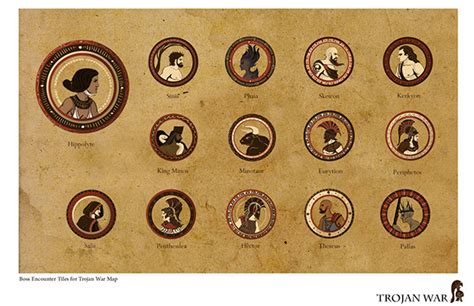 Trojan War Map on Behance