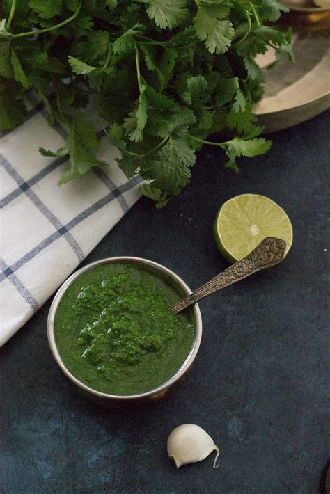 Coriander chutney recipe - How to make Indian green chutney for chaat