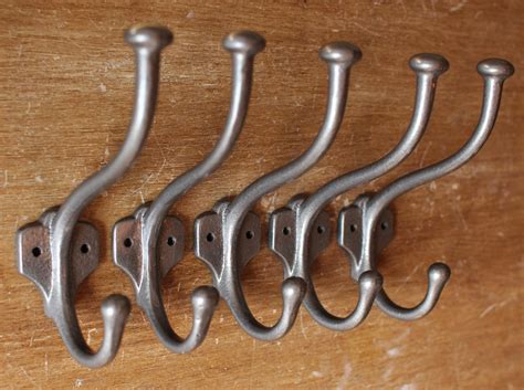 5 x Antique Coat Hooks Wall Decorative Entryway Cast Iron | Etsy