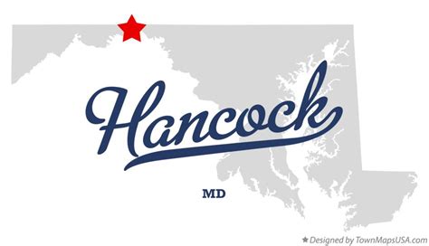 Map of Hancock, MD, Maryland