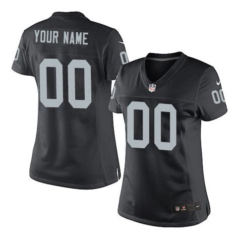 Nike Oakland Raiders Women's Customized Limited Black Home Jersey