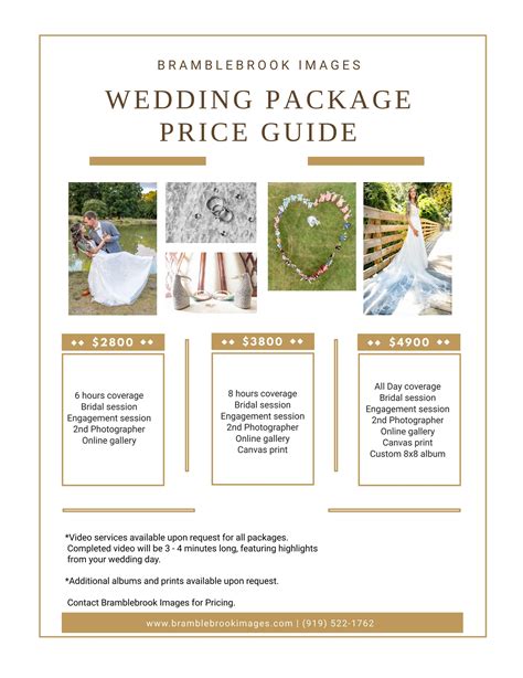 Wedding Packages/Pricing | Bramblebrook Photography