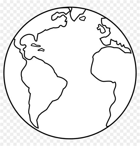 Planet Earth Line Art - Planet Earth Line Art - Free Transparent PNG ...