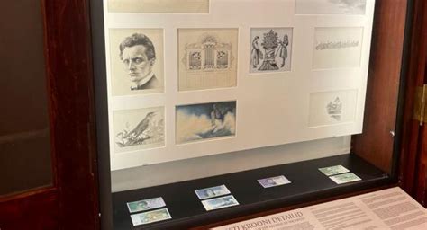 An exhibition of pencil sketches of details from Estonian kroon banknotes is opening at the ...