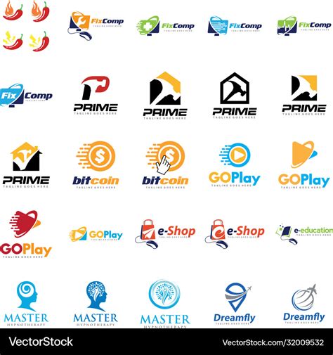 Online shop logo ecommerce logo design Royalty Free Vector