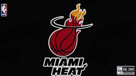 Miami Heat Red Yellow Logo In Black Background HD Miami Heat Wallpapers ...