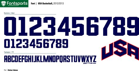 FontBR [Font] - Vector : :: USA Basketball Team 2012